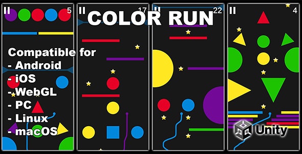 Color Run – Unity Game With AdMob Ads