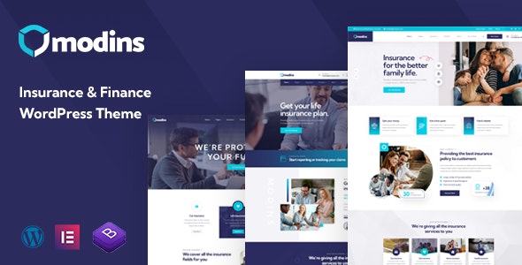 Modins – Insurance  Finance WordPress Theme