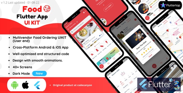 Food App Restaurant Order Booking Multivendor Flutter UI Kit