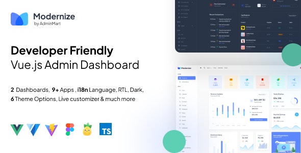 Modernize VueJs Admin Dashboard