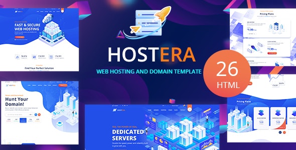 Hostera – Web Hosting and Domain HTML Template