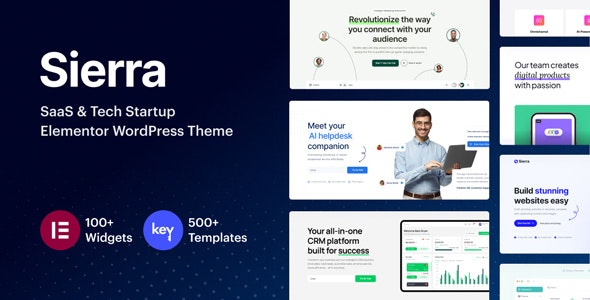 Sierra – SaaS  Tech Startup Elementor WordPress Theme