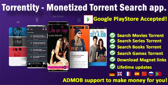 Torrent search app for streaming and download – Torrentity