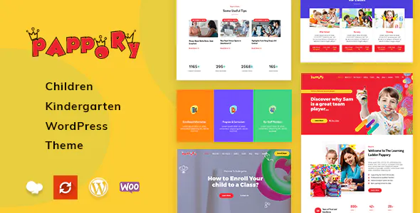 Pappory – Children Kindergarten WordPress Theme