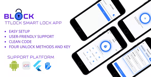 Block TTlock Smart Lock with flutter