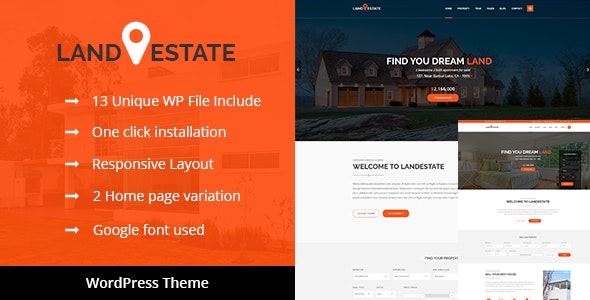 Land Estate – Real Estate WordPress Theme