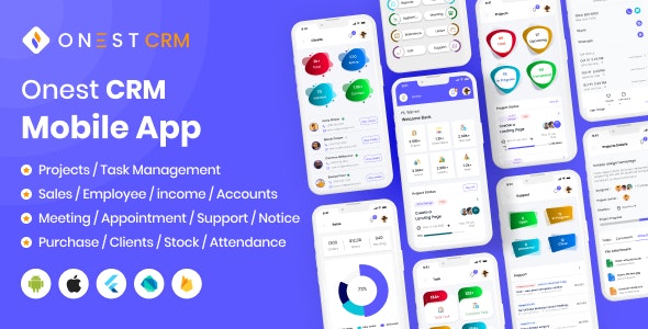 Onest CRM – Multiple Platform CRM Mobile Application