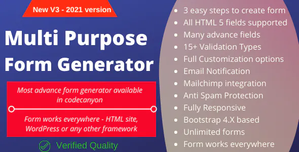 Multi-Purpose Form Generator  docusign (All types of forms) with SaaS 5.0