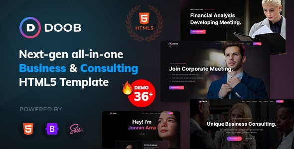 Doob – Business  Consulting Bootstrap 5 Template