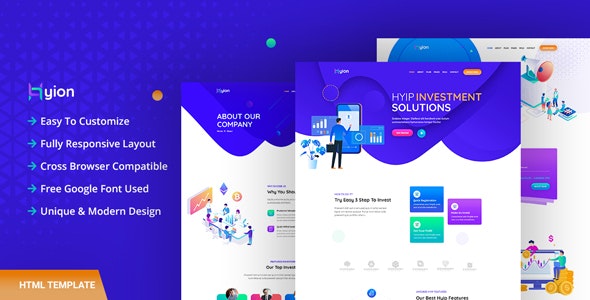 Hyion – HYIP Investment HTML Template