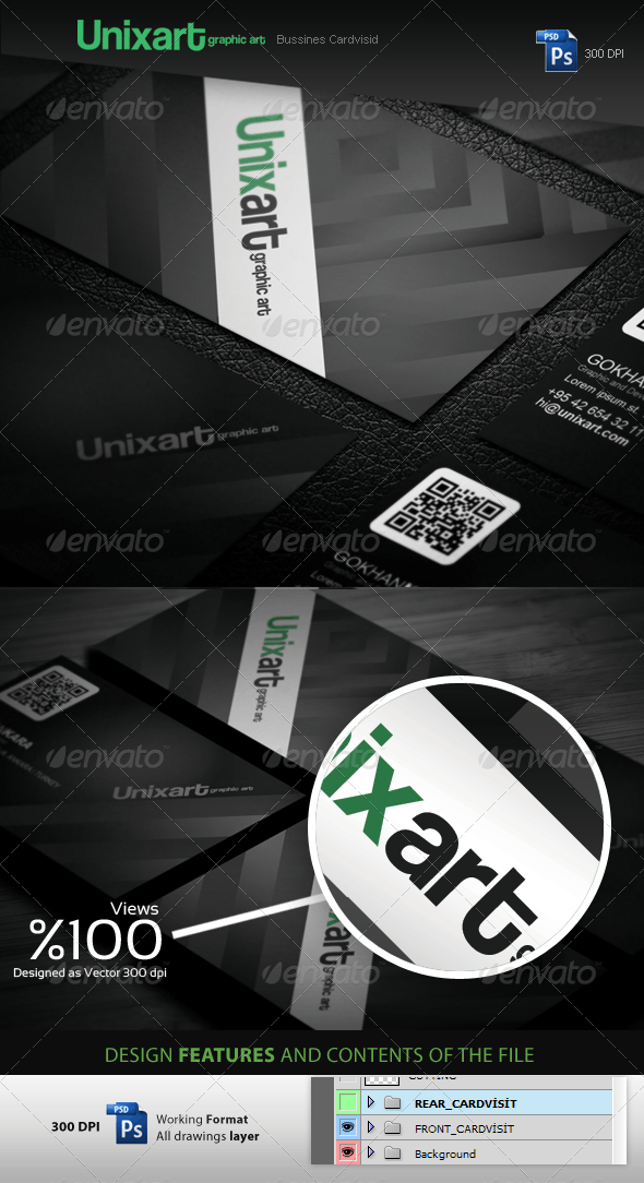 Unixart Graphic Designer Business Cards