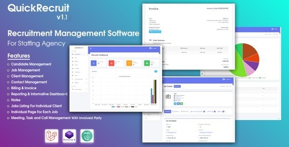 QuickRecruit SaaS – Recruitment CRM and Talent Acquisition System in Laravel 1.4