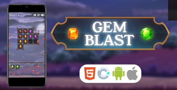 Gem Blast – HTML5 Game – Construct 3