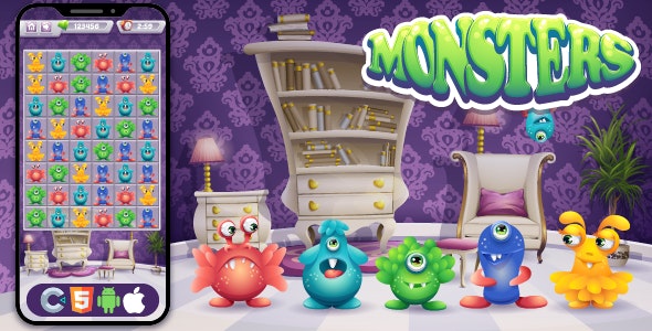 Monster – HTML5 Game, Construct 3