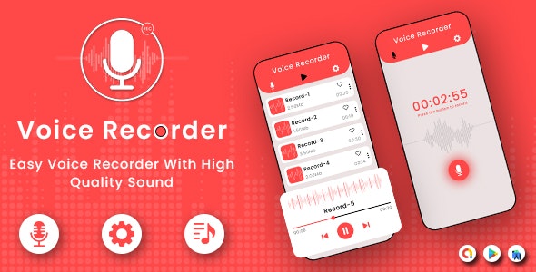 Echo Voice Recorder – Voice Recording – Voice Memos – Easy Voice Recorder – Music Recorder