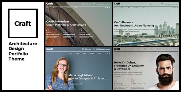 Craft Portfolio – Architecture & Design WordPress Theme