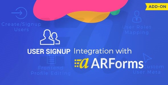 User Signup for Arforms 2.5