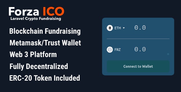 Forza ICO – Laravel CMS | Crypto ERC-20 Pre-Sale CMS (Crypto Fundraising)