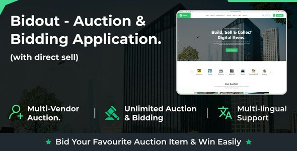 Bidout – Multivendor Auction  Bidding Platform