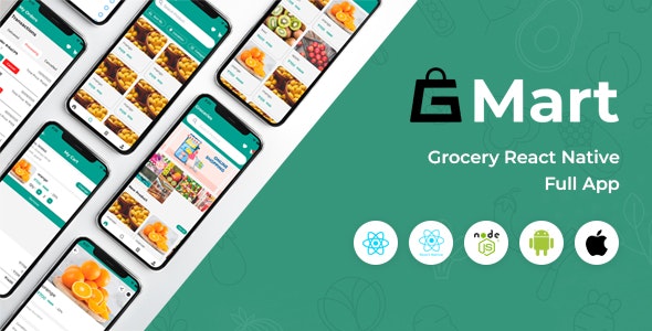 Gmart – E-commerce React Native App with React Admin and REST API