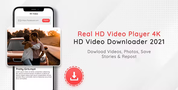 Real HD Video Projector 4K – HD Video Downloader – Android App + Admob Integration