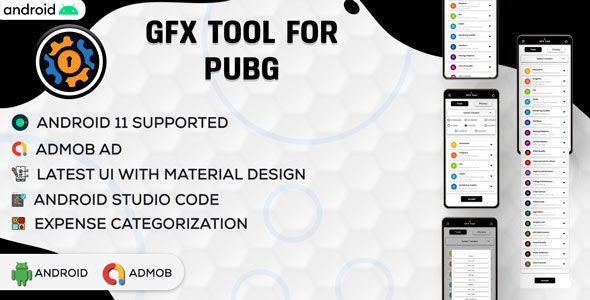 GFX Tool For PUBG | Game Booster | Android App Full Code | Admob Ads 5.0