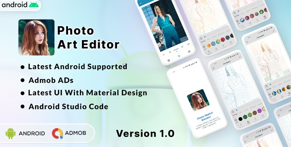 Pencile Sketch Effect | Photo Art Editor | Android | Admob Ads