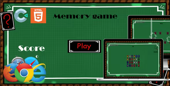 Memory game – HTML5 Game (Construct 3)