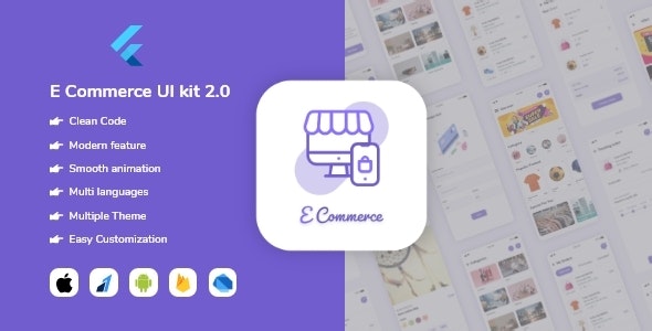 E-commerce UI kit in Flutter – 2.0 Supported