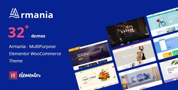 Armania – Fashion, Furniture, Organic, Food Multipurpose Elementor WooCommerce Theme (RTL Supported)