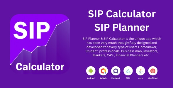 SIP Calculator  Planner -with Admob and FB Ads (Latest Android Supported)