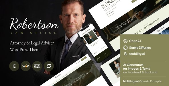 Law Office | Attorney  Legal Adviser WordPress Theme + RTL