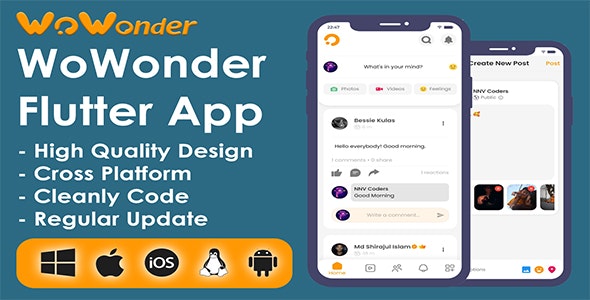 WoWonder Flutter Applications – For WoWonder Social PHP Script