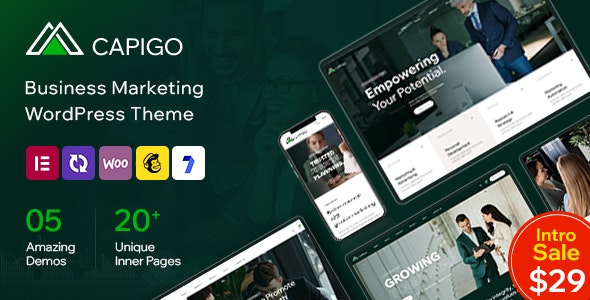 Capigo – Business Marketing WordPress Theme