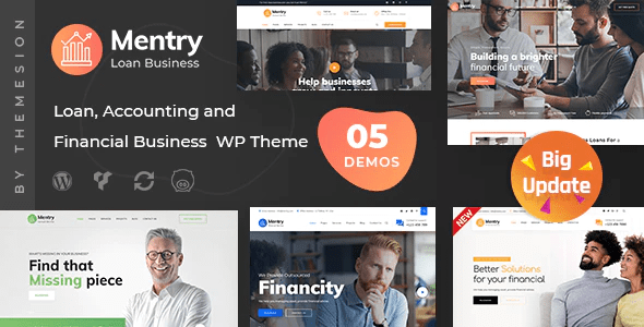 Mentry – Loan and Financial WordPress Theme 2.4