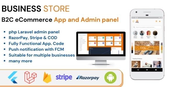 Business Store B2C Flutter ECommerce Full Mobile App with PHP Laravel CMS 1.0.4