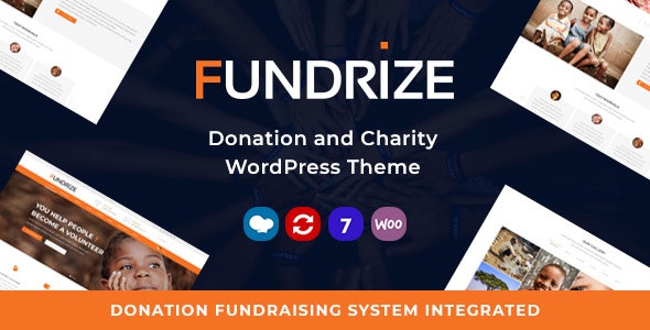 Fundrize | Responsive Donation  Charity WordPress Theme