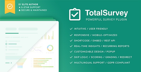 Total Survey – Responsive WordPress Survey Plugin