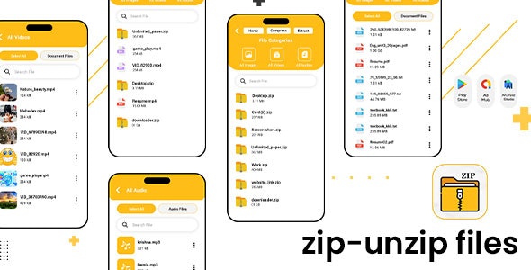 Zip File Reader – Zip and Unzip Tool – RAR Reader –  Unarchive – Zip File opener for Android