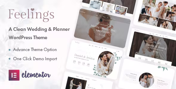 Feelings – Wedding  Planner WordPress Theme