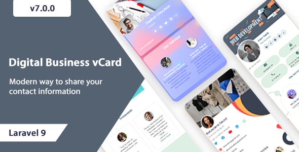 vCard SaaS – Business Card Builder SaaS – Laravel VCard Saas – NFC Card 9.0.0