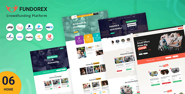 Fundorex – Crowdfunding and Donation Platform 1.6.0