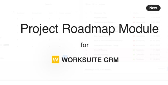 Project Roadmap – Advanced Reporting for Worksuite CRM Projects