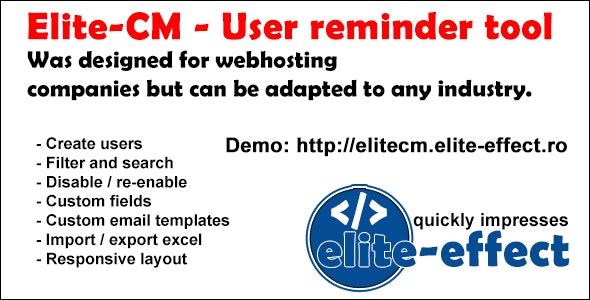 Elite-CM – User reminder tool