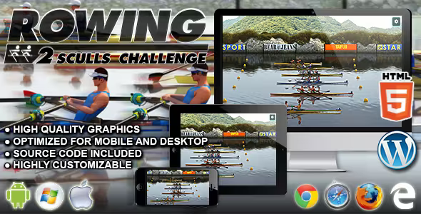 Rowing 2 Sculls Challenge – HTML5 Sport Game