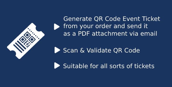 WooCommerce Event QR Code Email Tickets 1.0.4