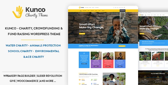 Kunco – Charity  Fundraising WordPress Theme