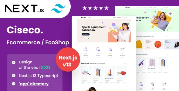 Ciseco – Shop  eCommerce NextJs Template