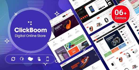 ClickBoom – Digital Store WooCommerce WordPress Theme (6+ Homepage Designs)