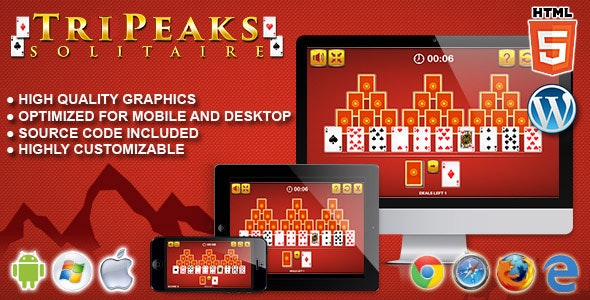 Tripeaks Solitaire – HTML5 Solitaire Game